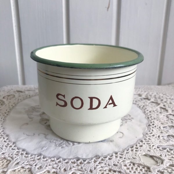 画像1: ホーロー SODA(ソーダ) カップ クリーム (1)
