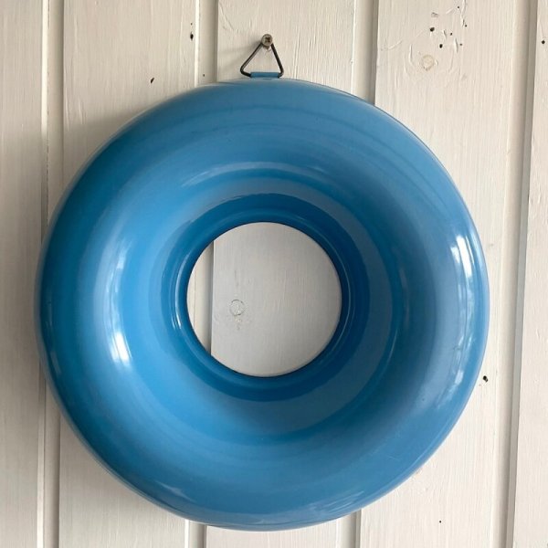 画像1: ホーロー ラウンドケーキ型(モールド) ブルー (1)
