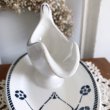 画像4: 陶器のソーシエール ネイビーブルーの花柄 (4)